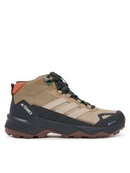 Adidas Trekkingi Terrex Skychaser AX5 Mid GORE-TEX JH7804 Brązowy. Brązowe botki męskie Adidas, bez wzorów, z gore-texu, bez obcasa, bez zapięcia. Za 599.99 zł.