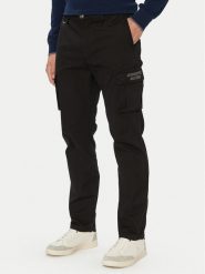 Aeronautica Militare Spodnie cargo 262PA1329UCT02443 Czarny Regular Fit. Czarne spodnie materiałowe męskie Aeronautica Militare, bez wzorów, z bawełny. Za 714.99 zł.