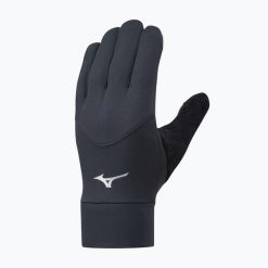 Rękawiczki do biegania Mizuno Warmalite. Czarne rękawiczki męskie Mizuno, bez wzorów. Za 67.99 zł.
