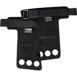Skórki gimnastyczne do podnoszenia ciężarów Thorn Fit PRO. Czarne rękawiczki damskie THORN FIT, bez wzorów. Za 79.00 zł.