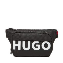 Saszetka nerka HUGO. Czarne saszetki i nerki męskie Hugo, bez wzorów. Za 179.99 zł.