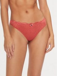 Hunkemöller Stringi Marine 206318 Czerwony. Czerwone majtki damskie Hunkemöller, z syntetyku. Za 39.99 zł.