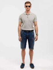 Szorty męskie jeansowe granatowe Conner 438. Niebieskie szorty męskie BIG STAR, bez wzorów, z denimu, retro. W wyprzedaży za 179.99 zł.