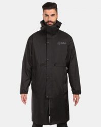 Unisex narciarski płaszcz przeciwdeszczowy Kilpi TEAM RAINCOAT-U. Czarne płaszcze damskie Kilpi, na zimę, m, bez wzorów, z materiału, bez kołnierzyka, z kapturem. Za 628.61 zł.
