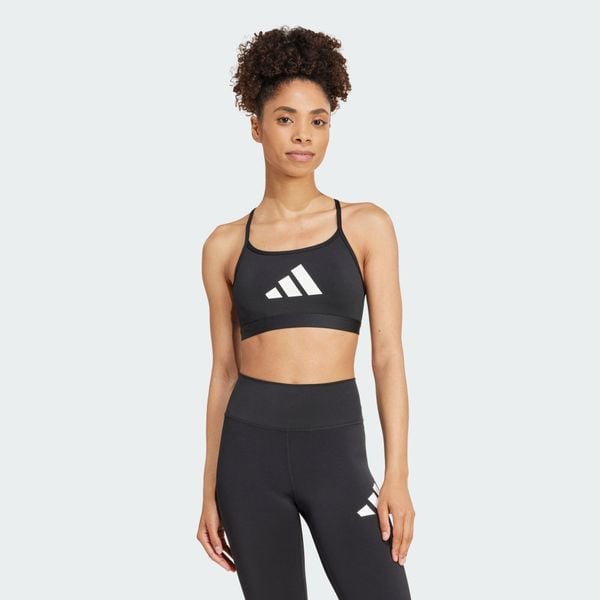 Biustonosz Aeroreact Graphic. Czarne bielizna sportowa damska Adidas, xl, bez wzorów, z materiału. Za 119.15 zł.