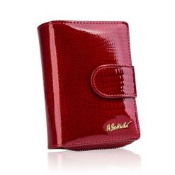 Portfel skórzany croco BETLEWSKI BPD-CR-937 czerwony. Czerwone portfele damskie Betlewski, ze skóry. Za 149.99 zł.