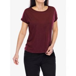 Koszulka merino damska Sensor Merino Air Traveller Tee SS. Czarne koszulki sportowe damskie Sensor, bez wzorów, bez ramiączek. Za 245.99 zł.