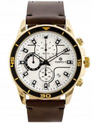 Zegarek Perfect ZEGAREK MĘSKI PERFECT CH02L - CHRONOGRAF. Zegarki męskie Perfect, bez wzorów. Za 327.80 zł.