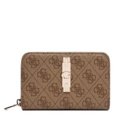 Portfel Guess. Brązowe portfele damskie Guess. Za 264.99 zł.
