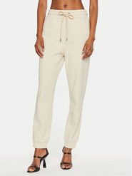 Pinko Spodnie dresowe Carico 100371 A27V Beżowy Regular Fit. Brązowe spodnie dresowe damskie Pinko, bez wzorów, z bawełny. Za 579.99 zł.