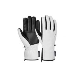 Rękawice narciarskie Reusch Tiffany R-TEX XT. Białe rękawiczki damskie Reusch, bez wzorów. Za 426.00 zł.