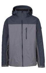 Trespass Curbridge - Męska kurtka przeciwdeszczowa Storm Grey. Szare kurtki męskie Trespass, m, bez wzorów, bez kaptura. Za 223.60 zł.