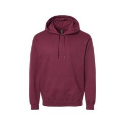 Bluza Z Kapturem Dla Dorosłych Unisex Softstyle Fleece Midweight. Brązowe bluzy męskie GILDAN, m, bez wzorów, bez ramiączek, z kapturem. Za 97.99 zł.