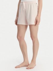 BOSS Szorty piżamowe 50515606 Różowy Regular Fit. Czerwone piżamy damskie Boss, bez wzorów, z bawełny, bez ramiączek. Za 189.99 zł.