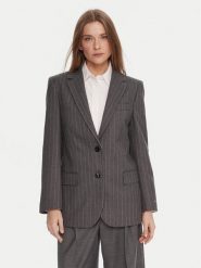 Tommy Hilfiger Marynarka WW0WW48262 Szary Relaxed Fit. Szare marynarki i żakiety damskie Tommy Hilfiger, bez wzorów, z syntetyku, bez kołnierzyka, bez ramiączek. Za 979.99 zł.
