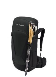 Plecak górski Vaude Asymmetric 42+8 - black. Czarne plecaki męskie Vaude, bez wzorów, z materiału. Za 883.60 zł.