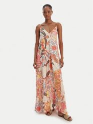 Maaji Sukienka letnia Japanese Summer Lily PT1930CLD003 Kolorowy Relaxed Fit. Sukienki damskie Maaji, na lato, s, bez wzorów, z wiskozy, bez kołnierzyka, bez ramiączek. Za 569.99 zł.