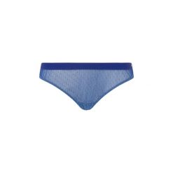 Figi damskie Pepe Jeans Lurex Thong. Niebieskie majtki damskie Pepe Jeans, z jeansu. Za 98.75 zł.