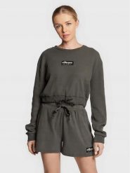 BLUZA DAMSKA ELLESSE SPORTOWA KRÓTKA WIĄZANA LUSSO CROP KOLOR SZARY. Szare bluzy damskie Ellesse, l, bez wzorów, z bawełny, sportowe, bez ramiączek, bez kaptura. Za 115.99 zł.
