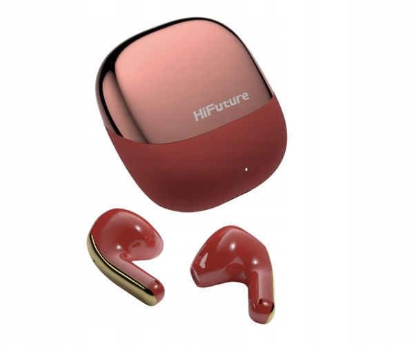 Słuchawki HiFuture - Chromebuds Red. Czerwone słuchawki bezprzewodowe HiFuture. Za 132.94 zł.