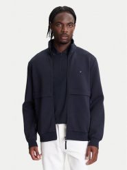 Tommy Hilfiger Bluza Permormance MW0MW41227 Granatowy Regular Fit. Niebieskie bluzy męskie Tommy Hilfiger, l, bez wzorów, z bawełny, bez ramiączek, bez kaptura. Za 719.99 zł.