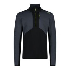 Golf męski techniczny CMP 34E4097. Czarne swetry męskie CMP, m, bez wzorów, sportowe, bez kołnierzyka, bez ramiączek. Za 306.50 zł.