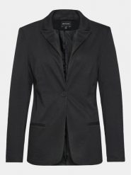Brave Soul Marynarka LJK-TIFFANYBLK Czarny Regular Fit. Czarne marynarki i żakiety damskie Brave Soul, bez wzorów, z wiskozy, bez kołnierzyka, bez ramiączek. Za 129.99 zł.