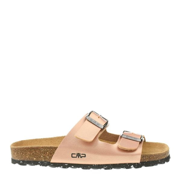 Klapki damskie CMP ECO THALITHA. Brązowe klapki damskie CMP, bez wzorów, sportowe, bez obcasa, bez zapięcia. W wyprzedaży za 119.99 zł.