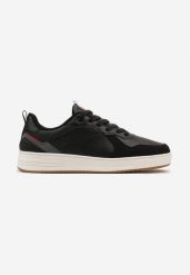 Czarno-Szare Buty Sportowe Sneakersy z Perforacją z Boku Baxlita. Czarne buty sportowe męskie Born2be, bez wzorów, bez zapięcia. Za 139.99 zł.