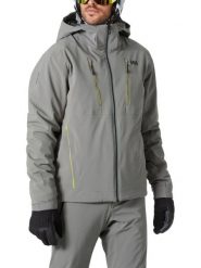 Kurtka Narciarska Męska Helly Hansen Alpha 4.0. Szare kurtki sportowe męskie Helly Hansen, na zimę, m, bez wzorów, z materiału, bez kaptura, narciarskie, primaloft. Za 1,599.20 zł.