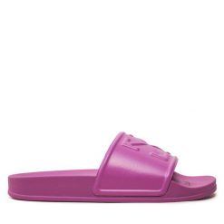 Klapki Off-White. Czerwone klapki damskie OFF-WHITE, bez wzorów, bez obcasa, bez zapięcia. Za 879.99 zł.