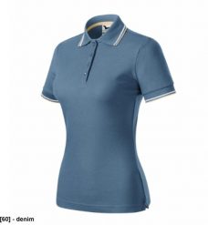 Focus - ADLER - Focus - Koszulka polo damska, 180 g/m2, 65 % bawełna, 35 % poliester, 85 % bawełna, 15 % wiskoza - denim 2XL. Bluzki damskie MALFINI, m, bez wzorów, z bawełny, bez kołnierzyka, bez ramiączek. Za 50.39 zł.
