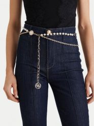 Guess Pasek Damski W6RZ00 WL110 Złoty. Żółte paski damskie Guess, z aplikacjami. Za 199.99 zł.