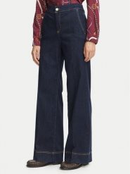 Marella Jeansy Struzzo 2625186101 Granatowy Wide Leg. Niebieskie jeansy damskie Marella, bez wzorów, z bawełny. Za 639.99 zł.