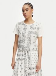 Weekend Max Mara T-Shirt Genio 2615941072 Biały Regular Fit. Białe t-shirty damskie Weekend Max Mara, m, bez wzorów, z bawełny, bez kołnierzyka, bez ramiączek. Za 659.99 zł.