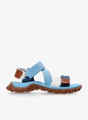 Sandały damskie Camper Drift Trail Sandal. Niebieskie sandały damskie Camper, bez wzorów, z poliesteru, z otwartym noskiem, bez obcasa, bez zapięcia. Za 841.25 zł.