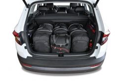 Torby Do Bagażnika Skoda Karoq 2017+ 4Szt Kjust. Czarne torby podróżne damskie KJUST, bez wzorów, z kauczuku. Za 1,209.00 zł.