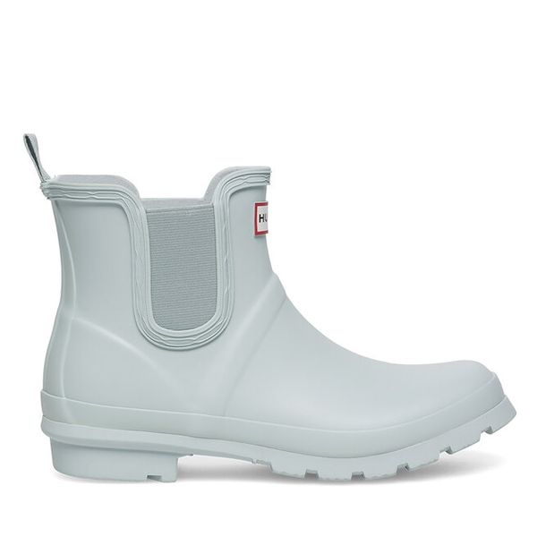 Kalosze Hunter. Szare kalosze damskie Hunter, bez wzorów, bez zapięcia. Za 219.99 zł.