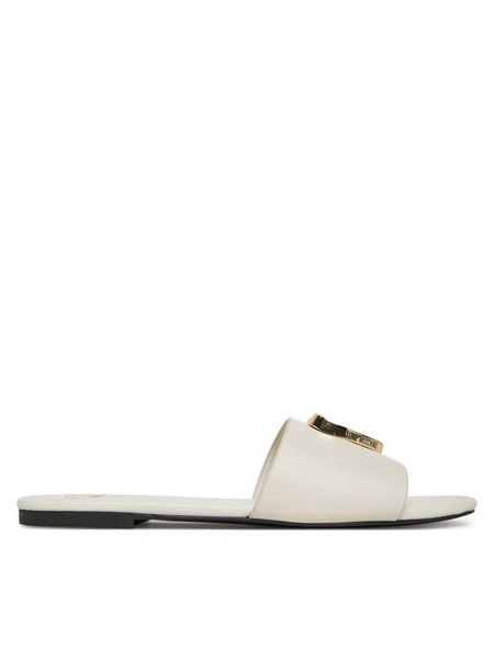 LOVE MOSCHINO Klapki JA28161G0MIA0102 Écru. Klapki damskie Love Moschino, bez wzorów, ze skóry, bez obcasa, bez zapięcia. Za 869.99 zł.