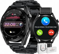 Smartwatch Giewont GW450-2 Czarny (GW450-2). Czarne zegarki smartwatch Giewont, bez wzorów. Za 326.64 zł.