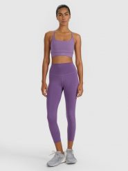 4F Legginsy treningowe 7/8 z wysokim stanem damskie - fioletowe XL. Czerwone legginsy damskie 4F, s, bez wzorów, z dzianiny, z podwyższonym stanem, na fitness i siłownię. Za 119.99 zł.