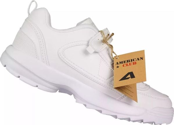 American Club Damskie buty sportowe American Club DWT-99WH 40. Obuwie sportowe damskie American CLUB, bez wzorów, bez zapięcia. Za 119.00 zł.