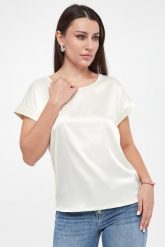 T-shirt damski satynowy Taila JOOP!. T-shirty damskie JOOP!, s, bez wzorów, z satyny, bez kołnierzyka, bez ramiączek. W wyprzedaży za 383.20 zł.