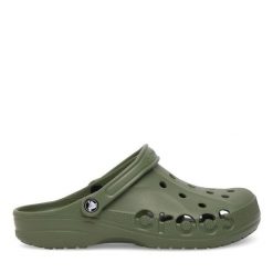 Klapki Crocs. Zielone klapki męskie Crocs, bez wzorów, bez zapięcia. Za 159.99 zł.