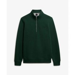 Sweter zapinany na zamek Superdry Henley. Zielone swetry męskie Superdry, na zimę, m, bez wzorów, bez kołnierzyka, bez ramiączek. Za 327.70 zł.