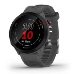 Garmin Forerunner 55 grafitowy. Szare zegarki sportowe Garmin, z aplikacjami, do biegania. Za 701.00 zł.