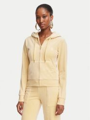Juicy Couture Bluza Robertson JCAP176G Żółty Slim Fit. Żółte bluzy damskie Juicy Couture, l, bez wzorów, z syntetyku, bez ramiączek, bez kaptura. Za 426.99 zł.