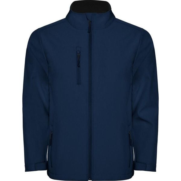Męska Kurtka Soft Shell Nebraska. Niebieskie kurtki męskie ROLY, m, bez wzorów, sportowe, bez kaptura. Za 138.99 zł.
