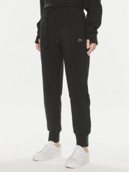 Lacoste Spodnie dresowe XF0343 Czarny Regular Fit. Czarne spodnie dresowe damskie Lacoste, bez wzorów, z bawełny. Za 539.99 zł.
