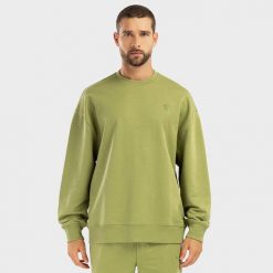 Bluza dresowa Lifestyle męska SIROKO Tree. Zielone bluzy męskie SIROKO, m, bez wzorów, z bawełny, sportowe, bez ramiączek, bez kaptura. Za 190.00 zł.